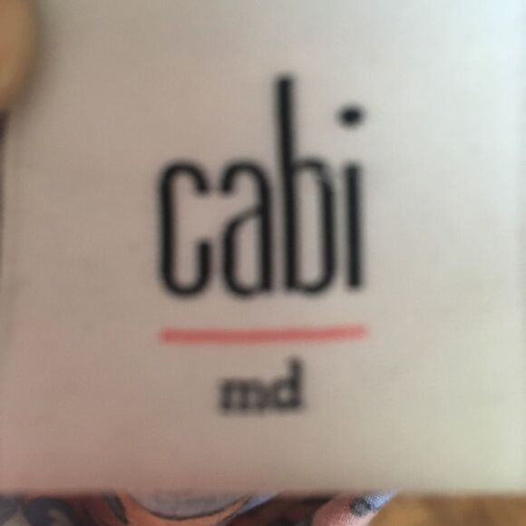 CAbi abstract leopard print M resortwear sleeveless blouse - Picture 3 of 4